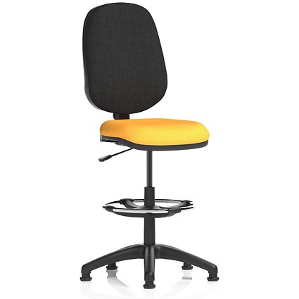 Eclipse Plus I High Rise Black Back Operator Chair, Senna Yellow