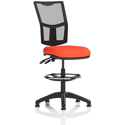 Eclipse Plus II High Rise Mesh Back Operator Chair, Tabasco Orange