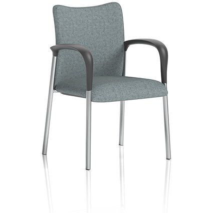 Academy Visitor Chair With Arms, Rivet Tensile