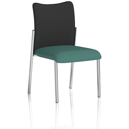 Academy Black Back Visitor Chair, Quest Kelp
