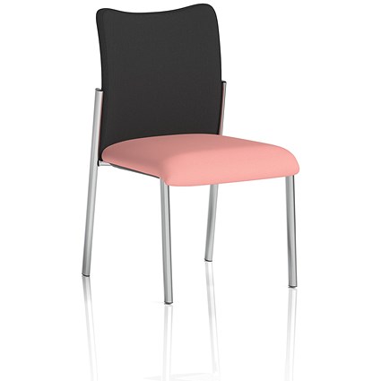 Academy Black Back Visitor Chair, Quest Shrimp