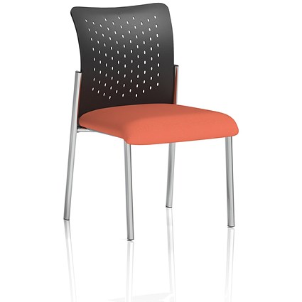 Academy Black Nylon Back Visitor Chair, Quest Crab