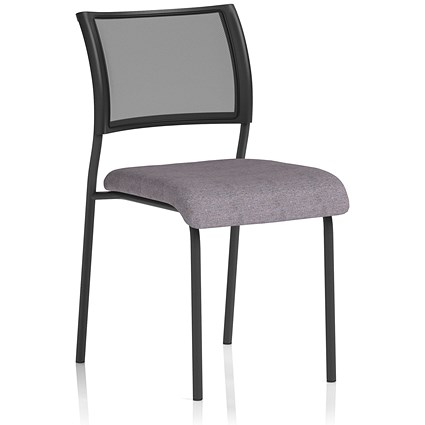 Brunswick Black Frame Mesh Back Chair, Rivet Fuse