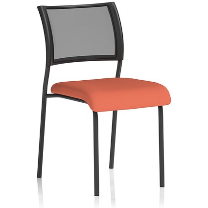 Brunswick Black Frame Mesh Back Chair, Quest Crab