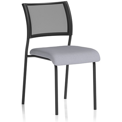 Brunswick Black Frame Mesh Back Chair, Quest Shell