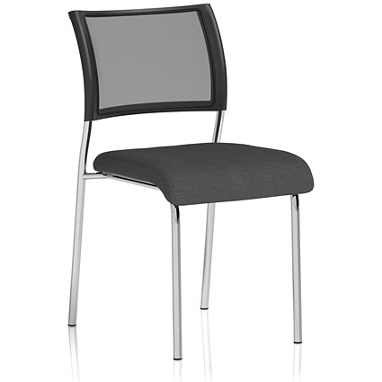 Brunswick Chrome Frame Mesh Back Chair, Quest Mussel