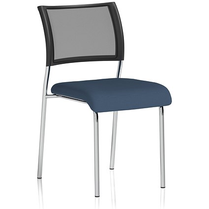 Brunswick Chrome Frame Mesh Back Chair, Quest Whelk