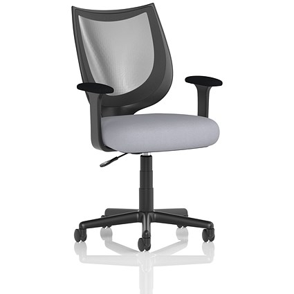 Camden Mesh Back Chair, Fixed Height Arms, Quest Shell