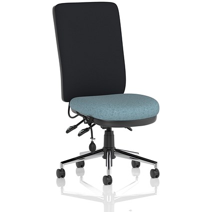 Chiro High Black Back Chair, Rivet Quench