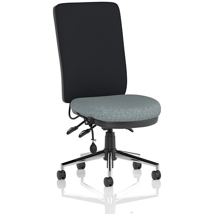Chiro High Black Back Chair, Rivet Tensile