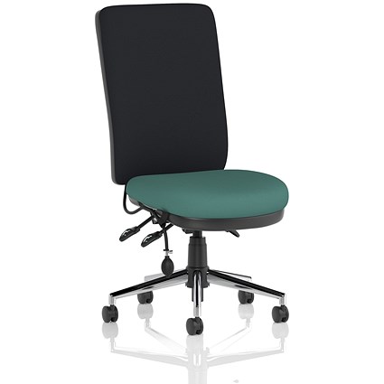 Chiro High Black Back Chair, Quest Kelp