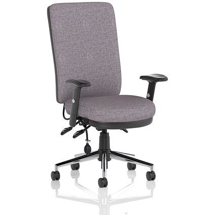 Chiro High Back Chair, Height Adjustable Arms, Rivet Fuse