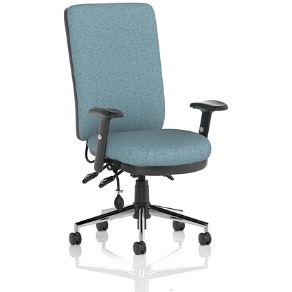 Chiro High Back Chair, Height Adjustable Arms, Rivet Quench