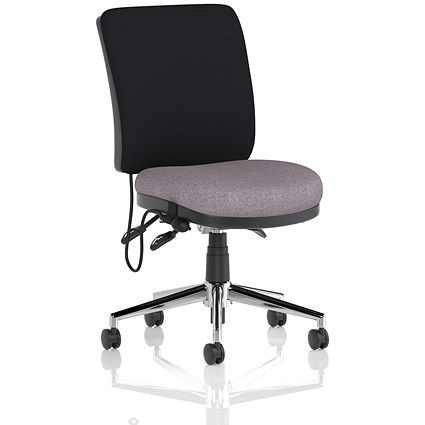 Chiro Medium Black Back Chair, Rivet Fuse