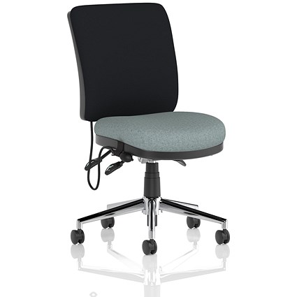Chiro Medium Black Back Chair, Rivet Tensile
