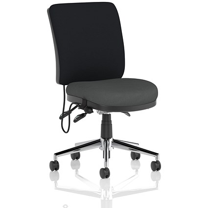 Chiro Medium Black Back Chair, Quest Mussel