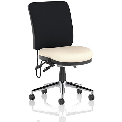 Chiro Medium Black Back Chair, Quest Salt