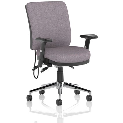Chiro Medium Back Chair, Height Adjustable Arms, Rivet Fuse