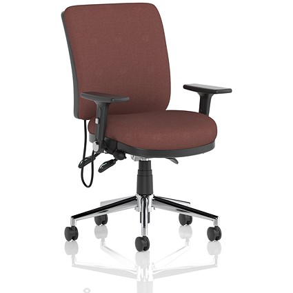 Chiro Medium Back Chair, Folding Arms, Rivet Forge