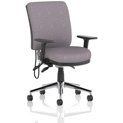 Chiro Medium Back Chair, Folding Arms, Rivet Fuse