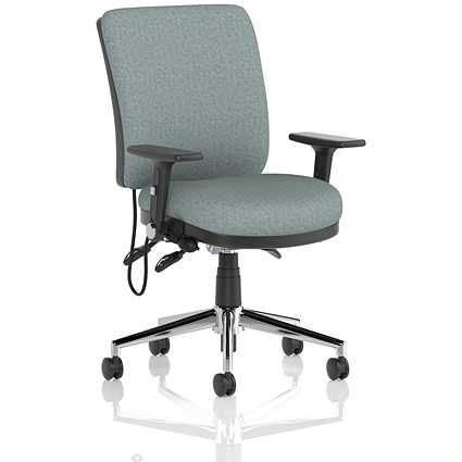Chiro Medium Back Chair, Folding Arms, Rivet Tensile