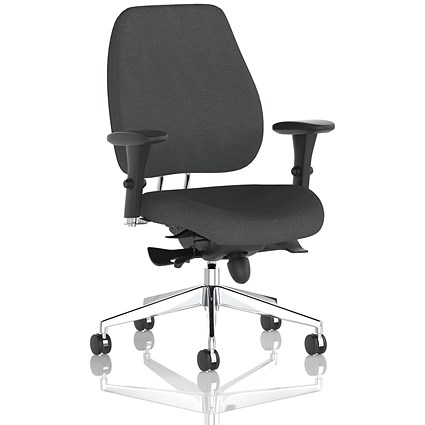 Chiro Plus High Back Chair, Height Adjustable Arms, Quest Mussel