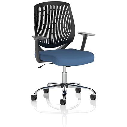 Dura Black Back Operator Chair, Fixed Height Arms, Quest Limpet