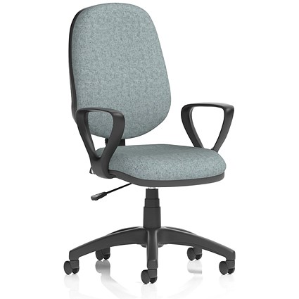 Eclipse Plus I Lever Task Operator Chair, Fixed Height Arms, Rivet Tensile
