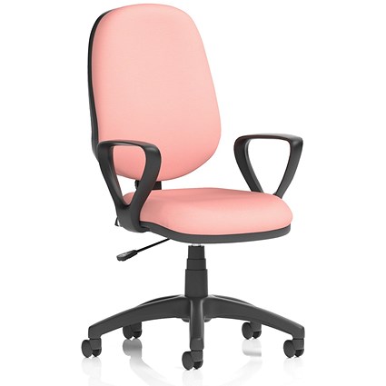 Eclipse Plus I Lever Task Operator Chair, Fixed Height Arms, Quest Shrimp