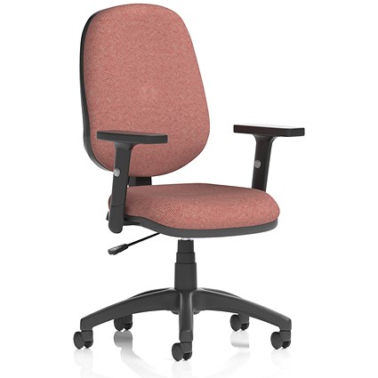 Eclipse Plus I Lever Task Operator Chair, Height Adjustable Arms, Rivet Forge