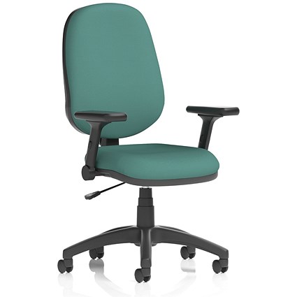 Eclipse Plus I Lever Task Operator Chair, Folding Arms, Quest Kelp