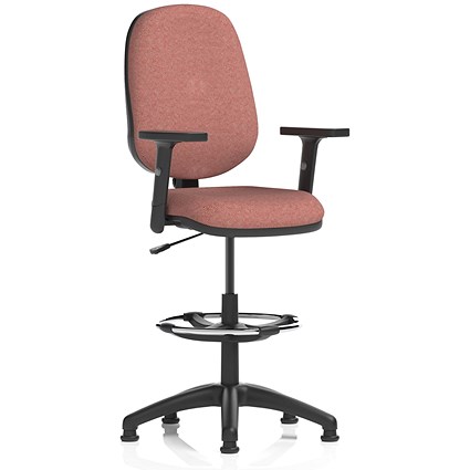 Eclipse Plus I High Rise Operator Chair, Height Adjustable Arms, Rivet Forge