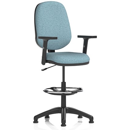 Eclipse Plus I High Rise Operator Chair, Height Adjustable Arms, Rivet Quench