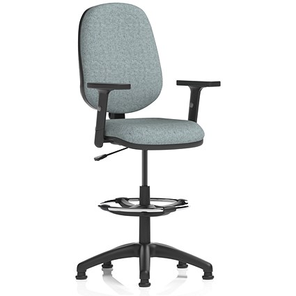 Eclipse Plus I High Rise Operator Chair, Height Adjustable Arms, Rivet Tensile