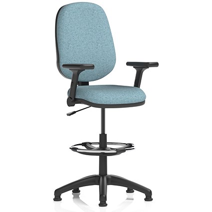 Eclipse Plus I High Rise Operator Chair, Folding Arms, Rivet Quench