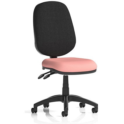 Eclipse Plus II Black Back Lever Task Operator Chair, Quest Shrimp