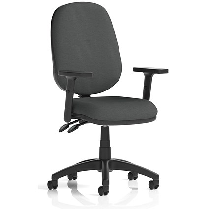 Eclipse Plus II Lever Task Operator Chair, Height Adjustable Arms, Quest Mussel Eclipse Plus II Lever Task Operator Chair, Height Adjustable Arms, Quest Mussel