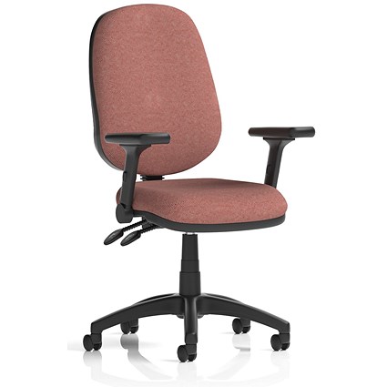 Eclipse Plus II Lever Task Operator Chair, Folding Arms, Rivet Forge