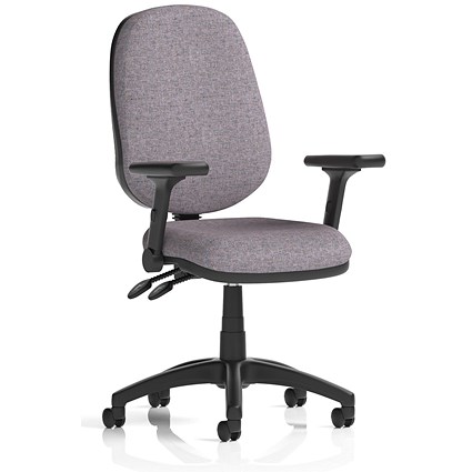 Eclipse Plus II Lever Task Operator Chair, Folding Arms, Rivet Fuse