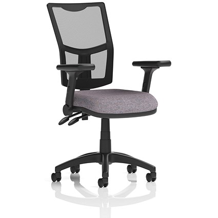 Eclipse Plus II Mesh Back Lever Task Operator Chair, Folding Arms, Rivet Fuse Eclipse Plus II Mesh Back Lever Task Operator Chair, Folding Arms, Rivet Fuse