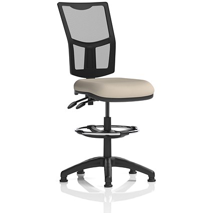 Eclipse Plus II High Rise Mesh Back Operator Chair, Seat Quest Salt