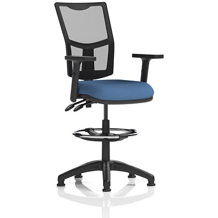 Eclipse Plus II Mesh Back High Rise Operator Chair, Height Adjustable Arms, Quest Limpet