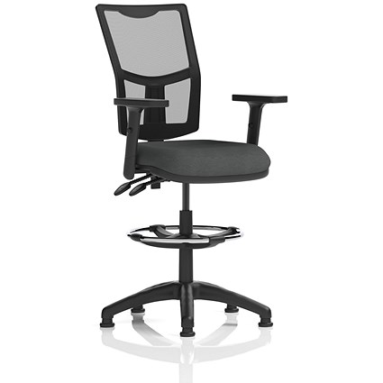 Eclipse Plus II Mesh Back High Rise Operator Chair, Height Adjustable Arms, Quest Mussel
