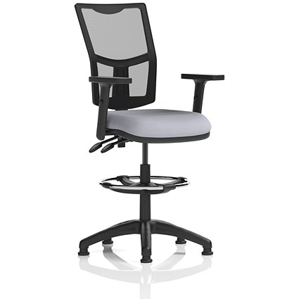 Eclipse Plus II Mesh Back High Rise Operator Chair, Height Adjustable Arms, Quest Shell