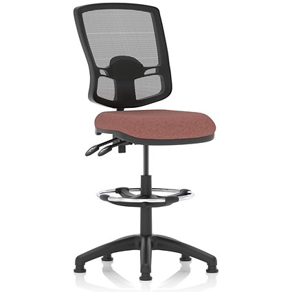 Eclipse Plus II High Rise Deluxe Mesh Back Operator Chair, Seat Rivet Forge