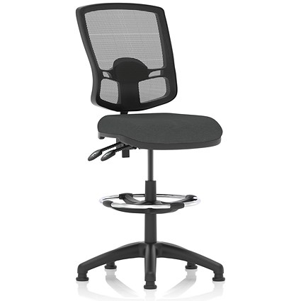 Eclipse Plus II High Rise Deluxe Mesh Back Operator Chair, Seat Quest Mussel