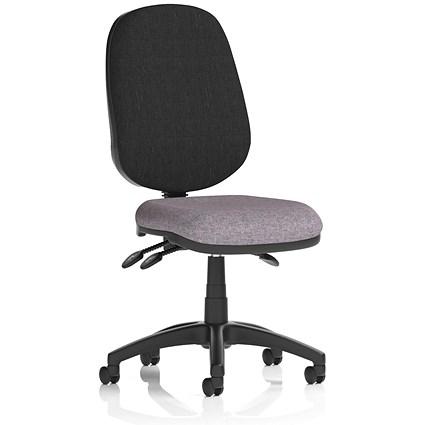 Eclipse Plus III Black Back Lever Task Operator Chair, Rivet Fuse