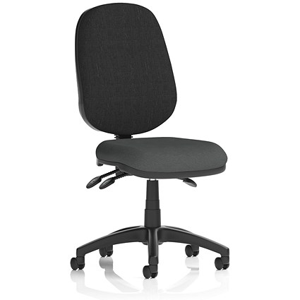 Eclipse Plus III Black Back Lever Task Operator Chair, Quest Mussel