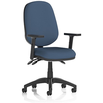 Eclipse Plus III Lever Task Operator Chair, Height Adjustable Arms, Quest Whelk