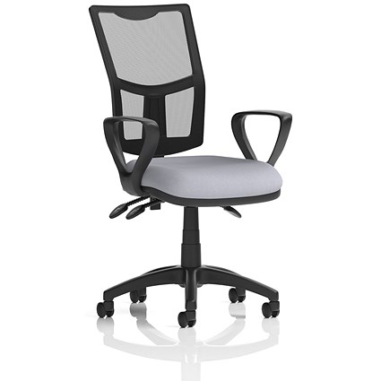 Eclipse Plus III Mesh Back Lever Task Operator Chair, Fixed Height Arms, Quest Shell